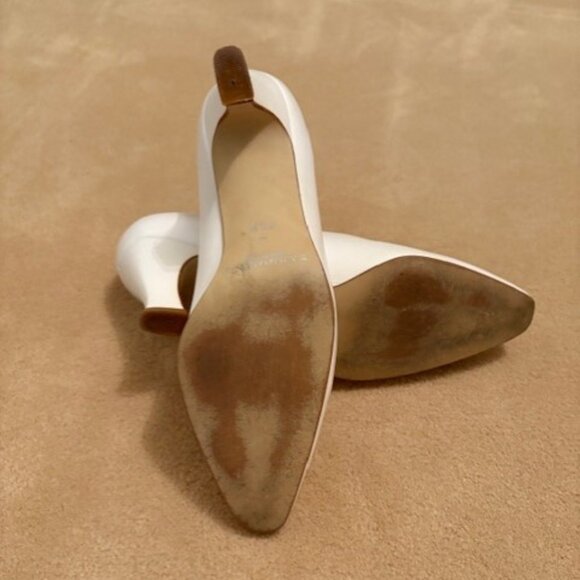 Bandolino Cream Leather Pump 8 1/2 - Picture 5 of 5
